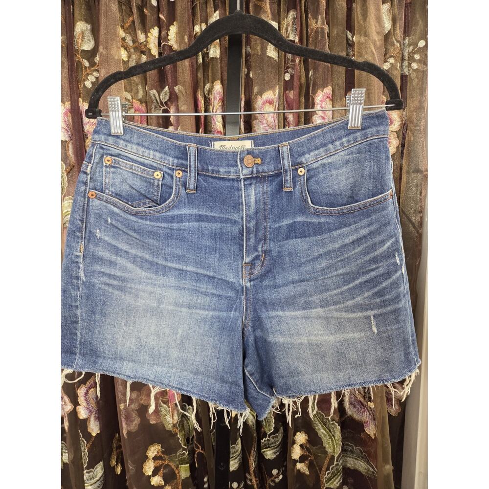Madewell High Rise Denim Shorts Size 29 Medium Wash Blue Cutoffs